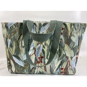 Morgan & Finch Botanical Tote Bag Carryall 17” X 13” X 5”